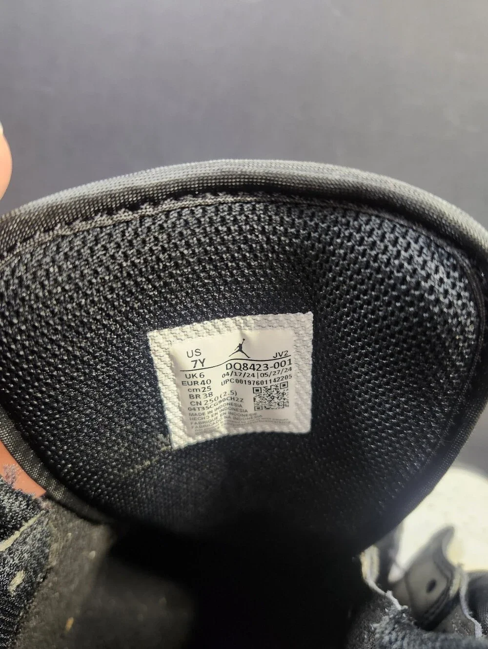 Nike Air Jordan 1 Mid Black White Sneakers